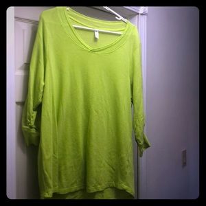Mesh green shirt